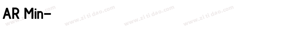 AR Min字体转换